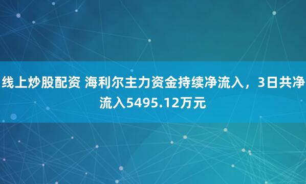 线上炒股配资 海利尔主力资金持续净流入，3日共净流入5495.12万元